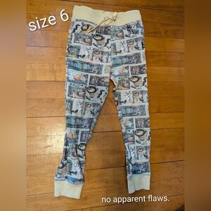 Rags Where The Wild Things Are Joggers Sz 6Y